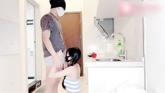 白虎萝莉少女【粉色情人】厨房淫情肏穴 榨精颜射小萝莉